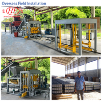 Machine à blocs de béton entièrement automatique Hongfa QT6-15, haute efficacité pour blocs creux et pavés en ciment, avec garantie d'un an
