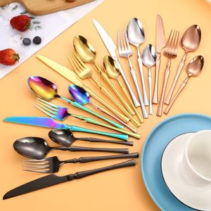 Chaodeli Gold Set Flatware Set Service for 4 Stainless Steel Cutlery Set Knife Spoon <b>Fork</b> Polished Dishwasher Safe - Product Image 1
