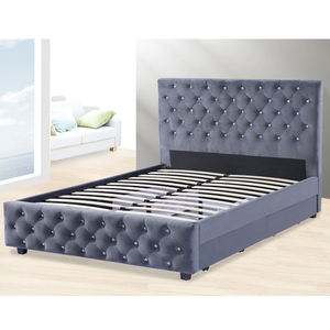 Modern Simple New Style Upholstered Bed with <strong>Storage</strong> - Product Image 1