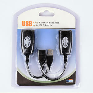 Farsince ชุดอุปกรณ์ต่อพ่วง USB RJ45,ตัวต่อสาย USB 2สำหรับสาย Lan <span class=keywords><strong>Cat6</strong></span> Cat5 - Product Image 6