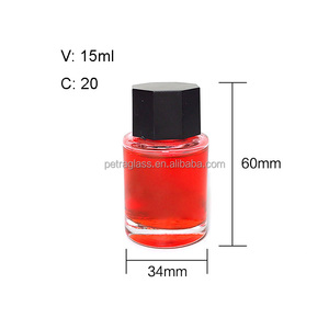 15ml 25ml 30ml 50ml stylo à <span class=keywords><strong>eau</strong></span> en verre vide pot d'encre bouteille de stockage en verre transparent avec couvercle à vis en plastique - Product Image 5