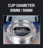 Scelleuse manuelle de tasses de lait pour thé à bulles diamètre 95 + 90mm Scelleuse commerciale de tasses de thé Boba ET-D1 machine à sceller les tasses de marque ETON