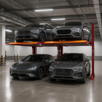 Système de stationnement vertical étanche et anticorrosion pour villas privées et garages familiaux