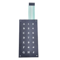 Custom MBR Brand Surface Mount Waterproof PET PC Membrane Keypad Control Panel Overlay for Telecommunication Equipment