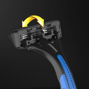 GoodMax vendita calda Private Label Hotel usa e getta rasoio da barba tripla presa in gomma da uomo - Product Image 6