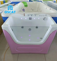 OSCAT EURPET Baignoire de nettoyage en plastique acrylique pour chiens avec SPA et ozone