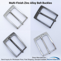 Boucles de ceinture formelles en métal européen 35MM sans nickel pour hommes Logo laser personnalisé Vente directe d'usine en alliage de zinc Italie