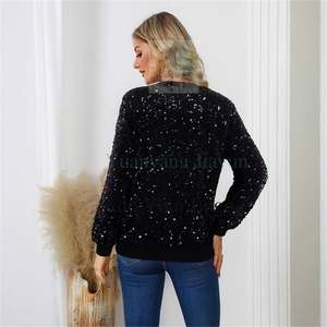 Vendita di prodotti <span class=keywords><strong>Online</strong></span> elegante <span class=keywords><strong>abbigliamento</strong></span> <span class=keywords><strong>Casual</strong></span> Plus Size da <span class=keywords><strong>donna</strong></span> manica lunga due pezzi Set di paillettes - Product Image 5