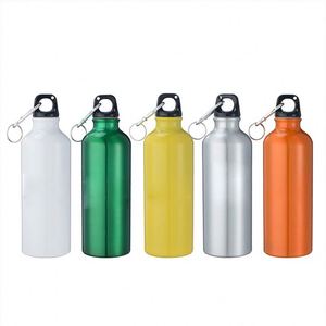 Promotion Custom Logo <b>750ml</b>, Portable Bike Water <b>Bottle</b> Single Wall Stainless Steel Sport Water <b>Bottles</b> With Carabiner/ - Product Image 2