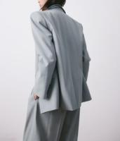 Ensemble Blazer et Pantalon pour Femme Personnalisé, Veste de Costume Élégante Surdimensionnée, Pantalon à Jambes Larges, Tenue de Bureau Casual pour Femmes