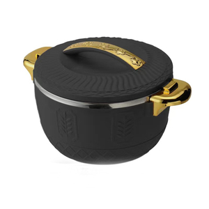 Juego de 4 Recipientes Térmicos para Alimentos de Gran Capacidad, 1L, 2.5L, 4.5L, 6.5L, <span class=keywords><strong>con</strong></span> Diseño en Relieve y Asa Dorada, para Servir en Eventos - Product Image 3