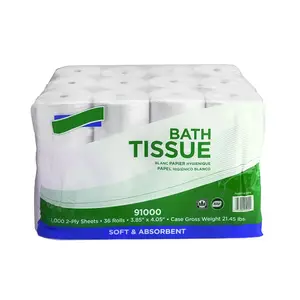 Factory direct sale standard roll bathroom paper virgin wood pulp 2 ply 3 ply toilet tissues toilettenpapier toliet paper