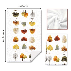 Floral Kitchen <b>Towel</b> 45x66cm <b>Microfiber</b> Dishcloth For Home Decor - Product Image 1