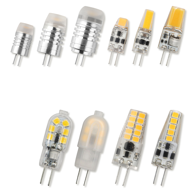 Mini G4 COB Bulb 12V 24V LED Lamp Light 1.2 2W 3W AC DC 12V G4 Lampada with 360 Beam for Office Halogen Replacement
