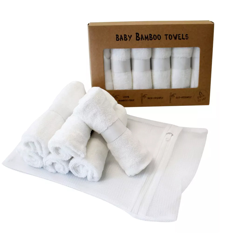 Wholesale organic soft face towels eco friendly bamboo organic bamboo fiber face washcloths baby bamboo towel