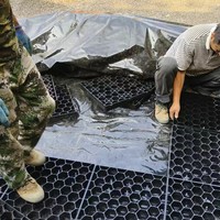 Grille de stabilisation de gravier en géocell HDPE, grille de sol en plastique à haute capacité de charge pour la rénovation temporaire des allées de vignobles et des routes agricoles
