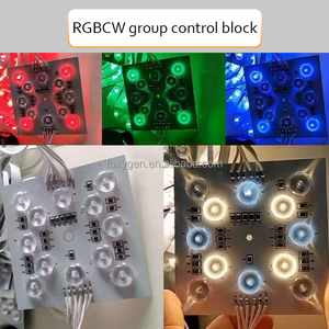 Conservación de energía Iluminación interior Decoración 12 cuentas Control inteligente Gradiente Intermitente Módulo Lámpara Blockchain - Product Image 4