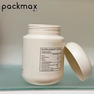 Tarro de plástico redondo ecológico de 16oz, cápsulas de suplementos nutricionales y embalaje de proteína en polvo, capacidad de 500ml - Product Image 4