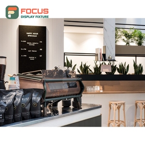 High Capacity Cafe Service Counter Laminate Wood Finish Accessory Display Zone Cafe Checkout Counter - Product Image 5