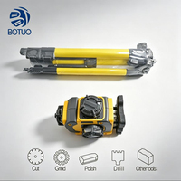 Kit de niveau laser 3D vert BOTUO BT-01 à 12 lignes avec trépied et accessoires, nivellement manuel pour la construction industrielle et le bricolage, la pose de carrelage