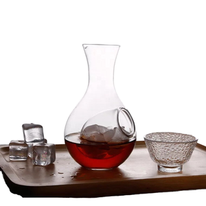 Carafe à whisky, vin et saké en cristal <span class=keywords><strong>de</strong></span> haute qualité <span class=keywords><strong>de</strong></span> style japonais classique avec poche à glace, soufflée à la main, grande capacité - Product Image 1