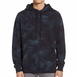 Sweat à capuche épais de haute qualité 380 g/m² pour homme, 100 % coton molletonné respirant, brodé, coupe oversize, bretelles classiques - Product Image 1