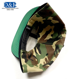 High Quality Custom Made Sporty 7-Panel Adjustable Snapback Streetwear Camouflage Print Summer Mesh Sports Outdoor Embroidery - Product Image 2