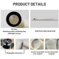 Brandon Track Lights Système d'éclairage sur rail Led Cylindre encastré Led Track Light pour exposition Shop Airport
