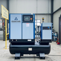 Compresseur Rotatif à Vis GiantAir 7.5kW 10CV Industriel 4 en 1 Tout-en-un pour Découpe Laser