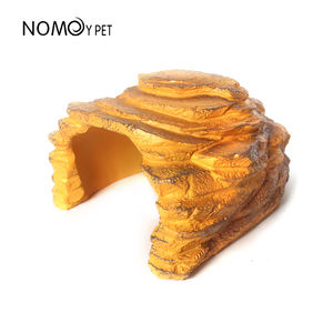 ใหม่อุปกรณ์เสริมสำหรับสัตว์เลื้อยคลานเทอราเรียมสำหรับตกแต่งภูมิทัศน์กระเบื้องลายหินขนาดใหญ่ที่พักพิงในถ้ำสำหรับสัตว์เลื้อยคลาน - Product Image 2