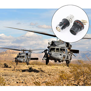 סדרת BEXKOM F משחררת במהירות מחברים עגולים עמידים למים ממתכת איכותית, מסוג דחיפה-משיכה, עבור מסוקי הגנה. - Product Image 1