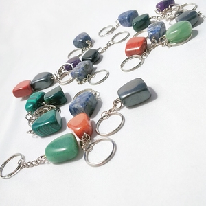 Usine Offres Spéciales en gros bleu <span class=keywords><strong>goldstone</strong></span> pendentif <span class=keywords><strong>pierre</strong></span> de sang cage dégringolé porte-clés gravé au laser - Product Image 2