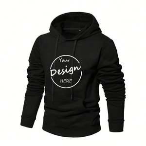 Haute qualité rose sweat en gros polaire imprimé épaisseur hiver décontracté lâche hommes Fitness Sport pull à capuche poches - Product Image 4