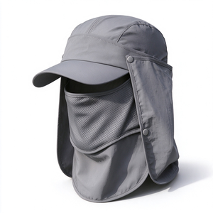 Sombrero para el Sol UPF50+ para Actividades al Aire Libre, Transpirable, de Nailon y Poliéster, con Solapa para el Cuello y Cubierta Facial Extraíble para Pesca, Senderismo y Ciclismo - Product Image 2