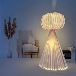 Lampe de table moderne à LED réglable, simple, écologique, flexible, <span class=keywords><strong>abat</strong></span>-<span class=keywords><strong>jour</strong></span> en papier E14 AC, chambre à coucher, bureau, hôtel, café - Product Image 1