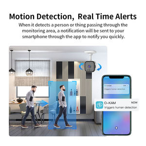 Kamera Keamanan Rumah AI Humanoid Tracking 3MP CMOS H.265 Night Vision Wi-Fi Baby Monitor dengan Pemantauan Jarak Jauh Melalui Ponsel - Product Image 3