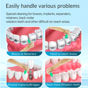 Emballage personnalisé professionnel B2B, tête de <span class=keywords><strong>brosse</strong></span> à dents électrique de remplacement en nylon souple pour soins orthodontiques, compatible avec les poignées de la série IO - Product Image 3