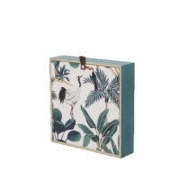 Boîte à bijoux en bois motif forêt tropicale personnalisée boîte cadeau plateaux décoration de table décorations pour la maison