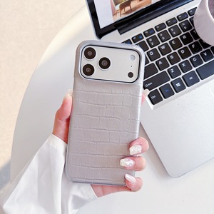 Custodia per iPhone 17 con motivo coccodrillo retrò, mezza copertura e fori convessi, dissipazione del calore rigida per 17 Pro, custodia per iPhone 16 Pro Max - Product Image 6