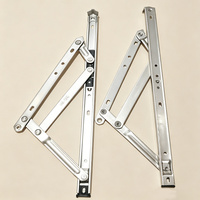 Système complet de quincaillerie moderne pour fenêtres en argent avec accessoires de fenêtre à battant et à basculer en aluminium et alliage de zinc, en acier inoxydable
