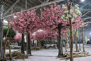 Arbres artificiels de <span class=keywords><strong>cerisier</strong></span> japonais, <span class=keywords><strong>cerisier</strong></span> japonais, arbre de fleurs de pêche pour la décoration de mariage - Product Image 4