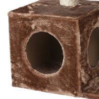 Grosir Pet Memanjat Pohon Kucing Kecil Menara Furnitur Kondominium Kayu Scratcher Pet