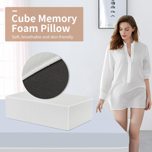 2025 usine OEM Cube mousse à mémoire oreiller moderne Style solide pour la douleur au cou épaule Cool glaçon refroidissement pour dormeurs latéraux - Product Image 5