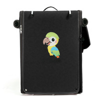 YBtoopet Yuebaitu Modèle 2516 XL Grand transporteur pour oiseaux de compagnie, pour perroquets, cockatoos noirs, ventilation des deux côtés, boîte rectangulaire