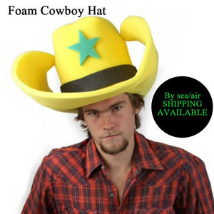 หมวกคาวบอยโฟมขนเทียม1ขนาดสำหรับการเดินทางปาร์ตี้ตกปลากีฬาลำลองกิจกรรมกลางแจ้งฤดูร้อน - Product Image 2