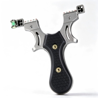 Slingshot en acier inoxydable pour adultes, professionnel, pour le tir sur cible en plein air, catapulte avec viseur réglable