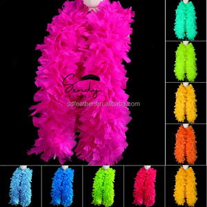 Boas en plumes de dinde de haute qualité, 350 grammes, 2 mètres, pour spectacle de danse, tenue de danseuse, performance burlesque, décoration de scène - Product Image 6