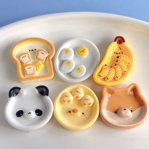 Aliments de simulation en résine : <span class=keywords><strong>banane</strong></span>, accessoires de coiffure DIY, bandeaux, pendentifs, accessoires en résine pour coques de téléphone portable - Product Image 3