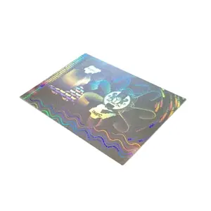 Garanzia commerciale ologramma trasparente Overlay personalizzato Pvc Card ologramma Overlay adesivo ologramma con Logo personalizzato