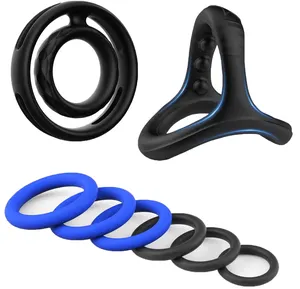 Silicone Penis Ring For Men 1pc, Soft Silicone Cock Rings For Men, Stay  Harder Machine, Adult Sex Toys For Men or Couple